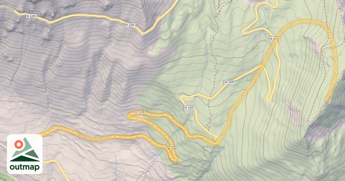 Map of Mont des Fourches — Les Clos de Bousiéyas