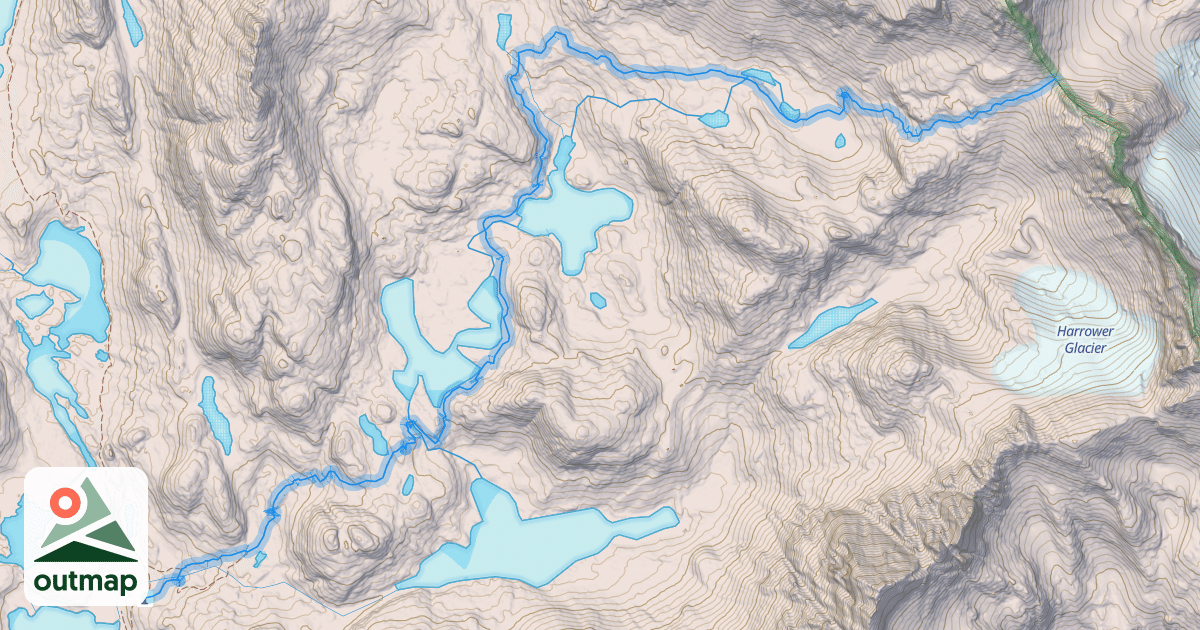 Map of Indian Pass Trail