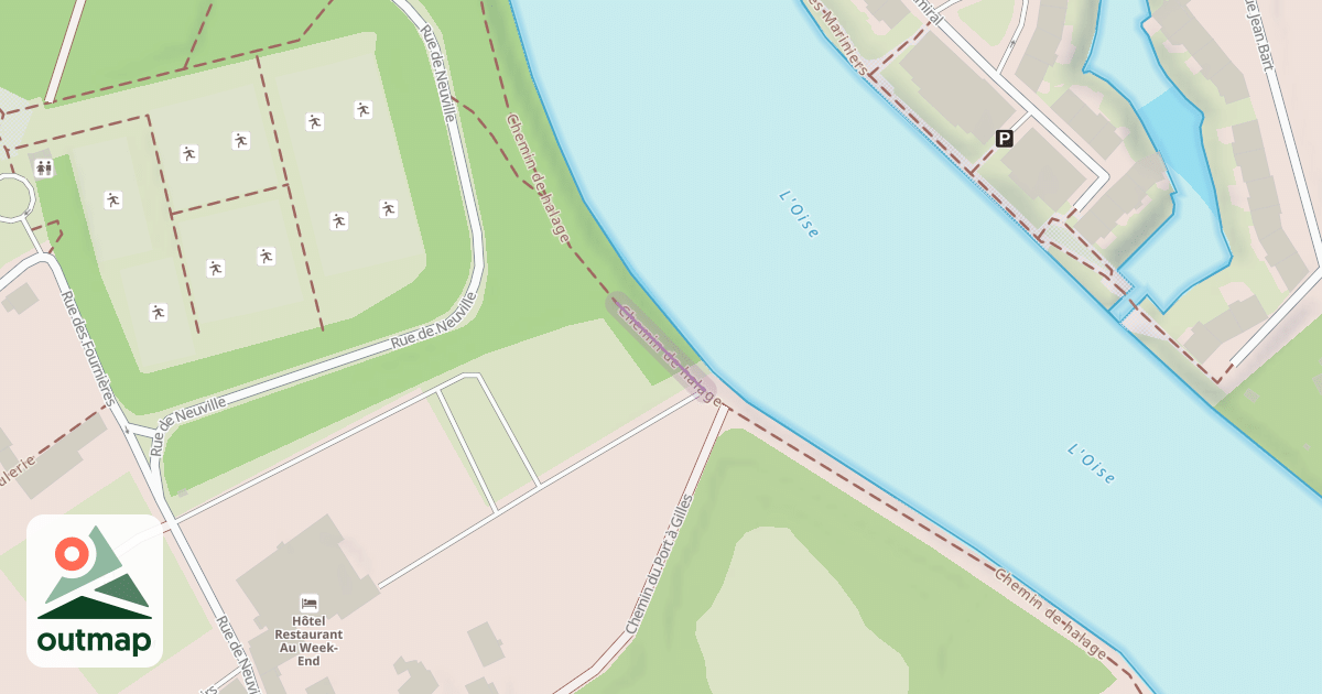 Map of Chemin de halage