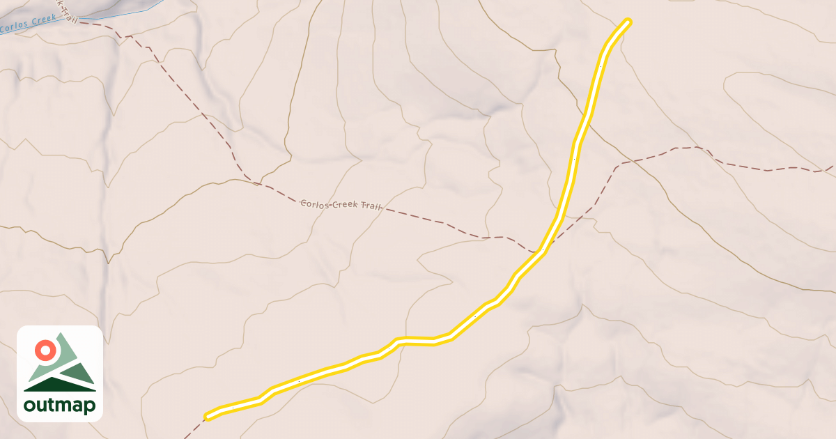 Map of Blind Bull-Horse Creek Snow Trail