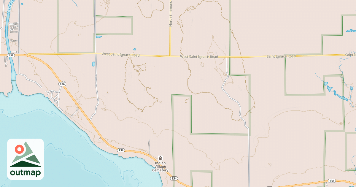 Map of Red Creek-cedarville Snomo
