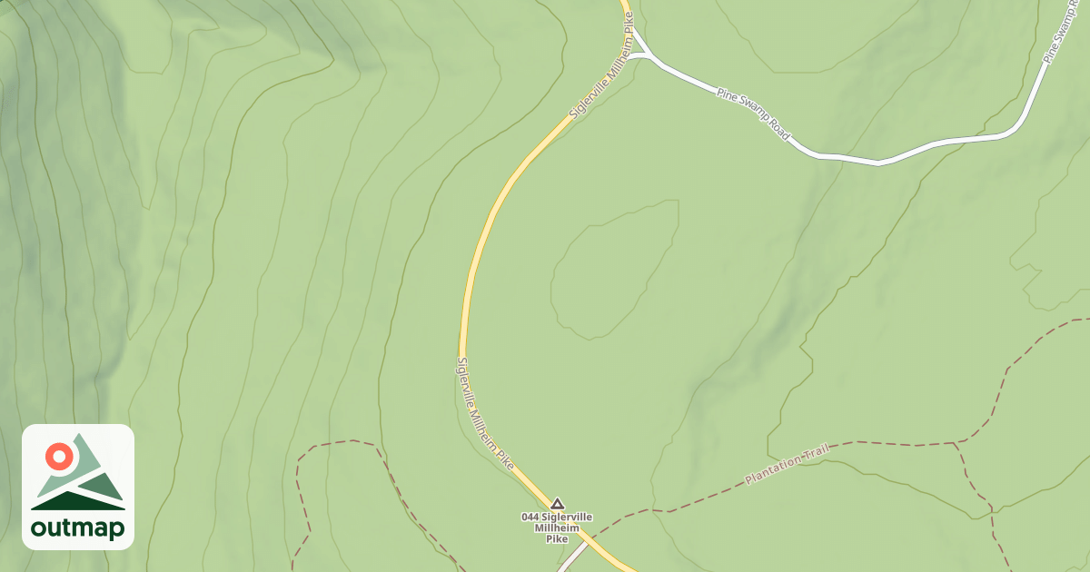 Map of Bald Eagle State Forest Snowmobile Trails