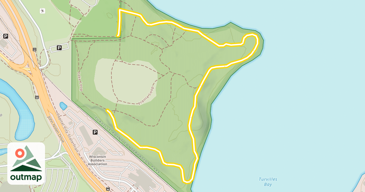 Map of Lake Loop