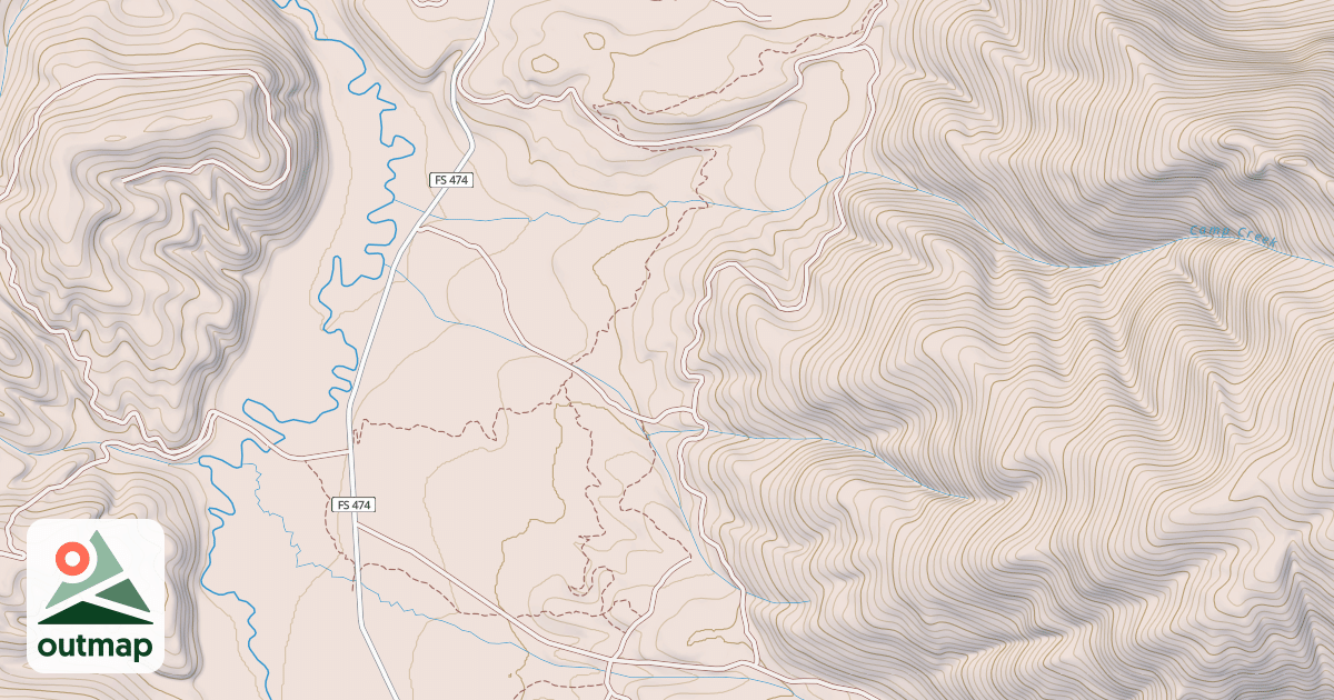 Map of CAMP CREEK