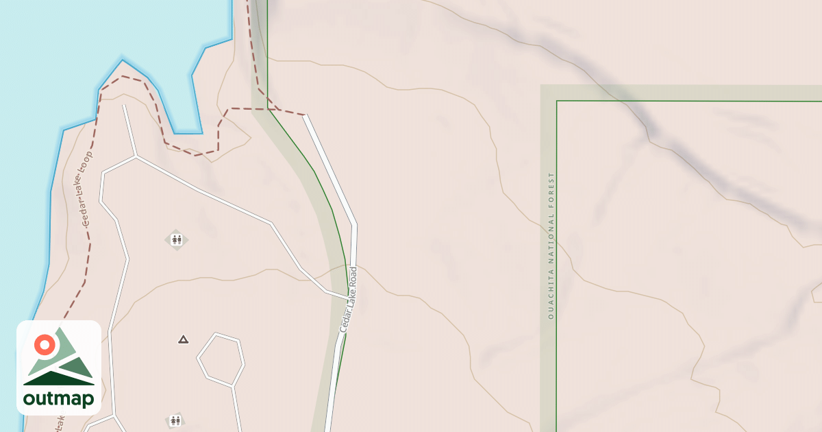 Map of CEDAR LAKE STP