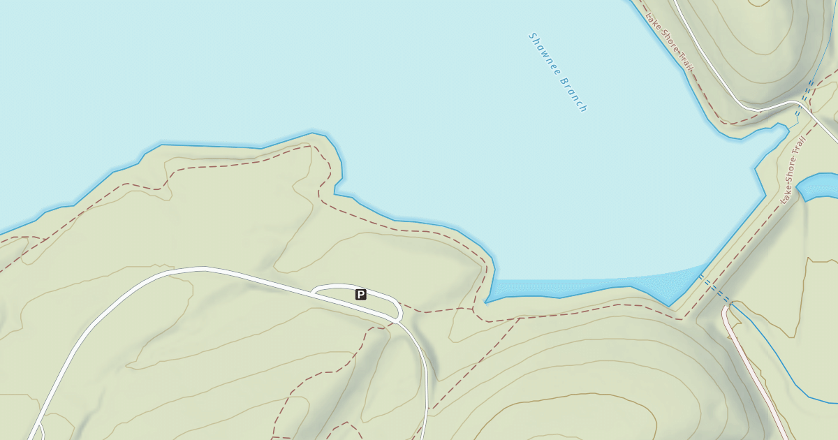 Map preview of Shawnee State Park Trails