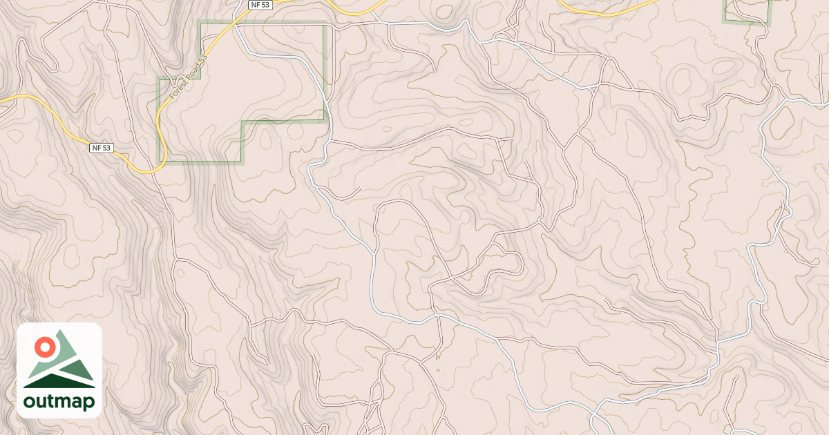Map of USFS Motor Vehicle Use Map Roads {AA8E1E22-D32E-4292-8650-1AFDEA7A86BA}