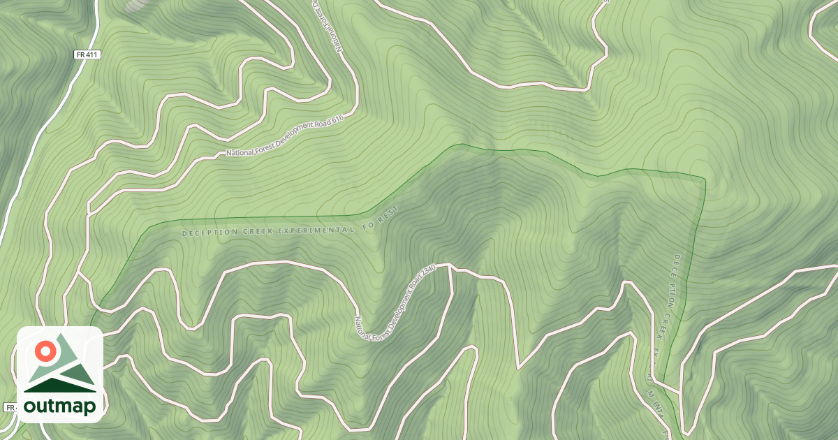 Map of Echo Peak Ohv