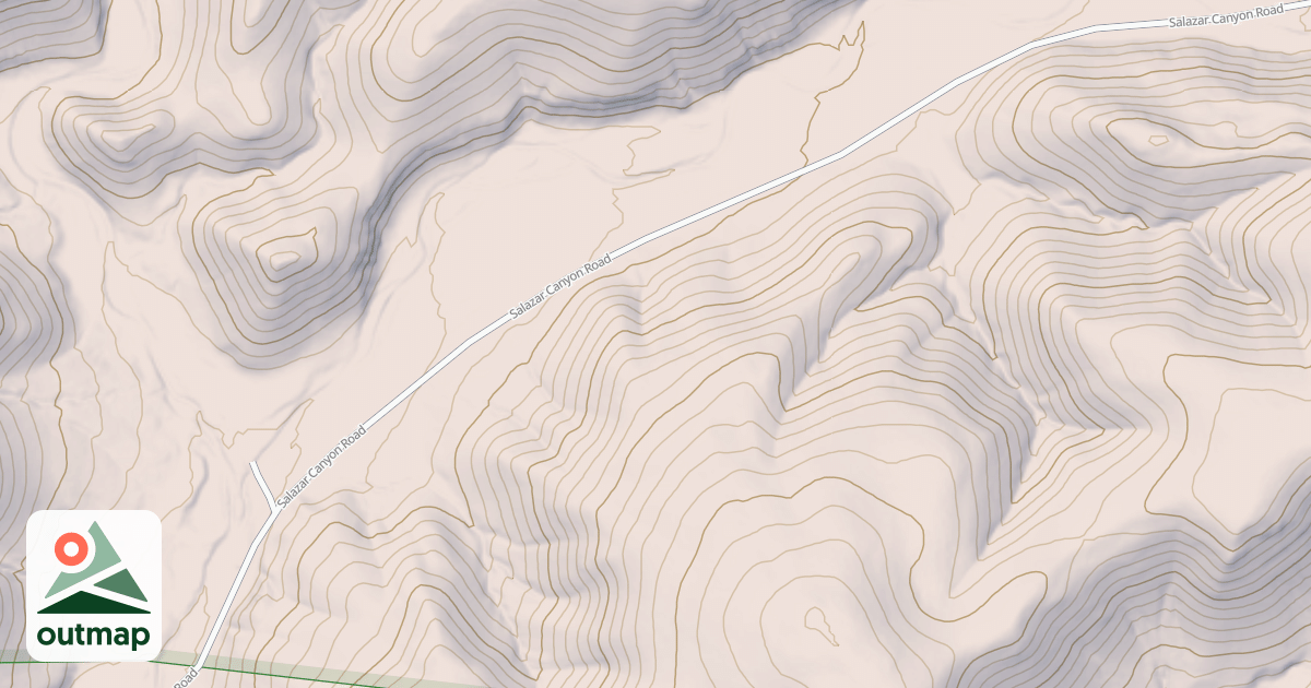 Map of SALAZAR CANYON