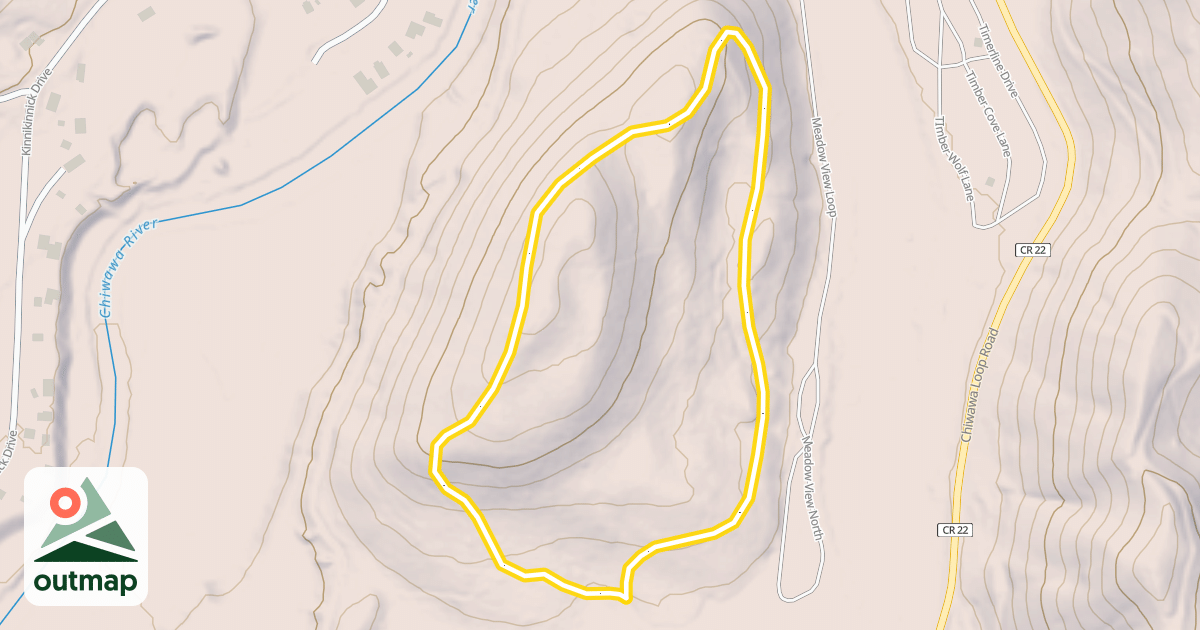 Map of Grizzly Mountain