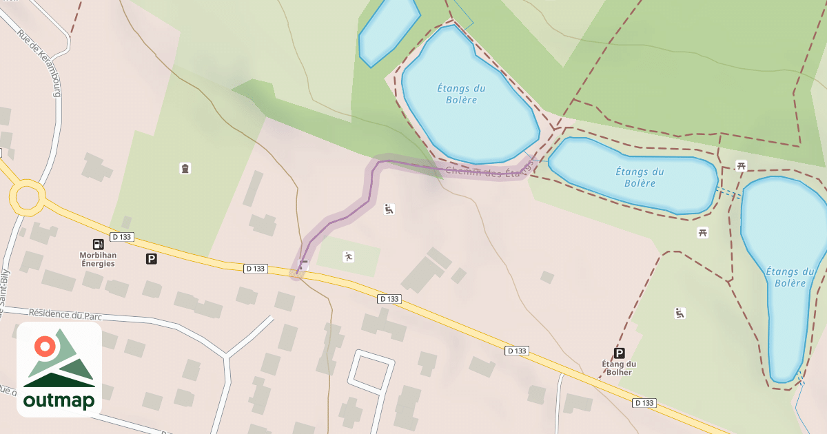 Map of Chemin des Étangs