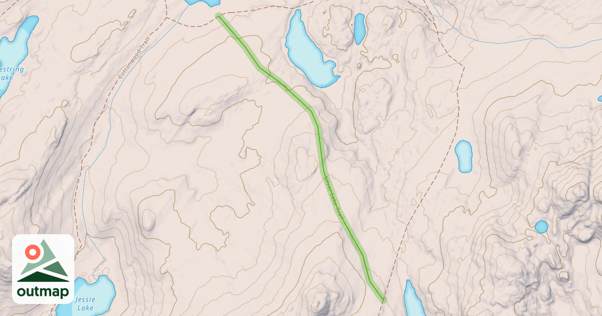 Map of Silver Lake Trail