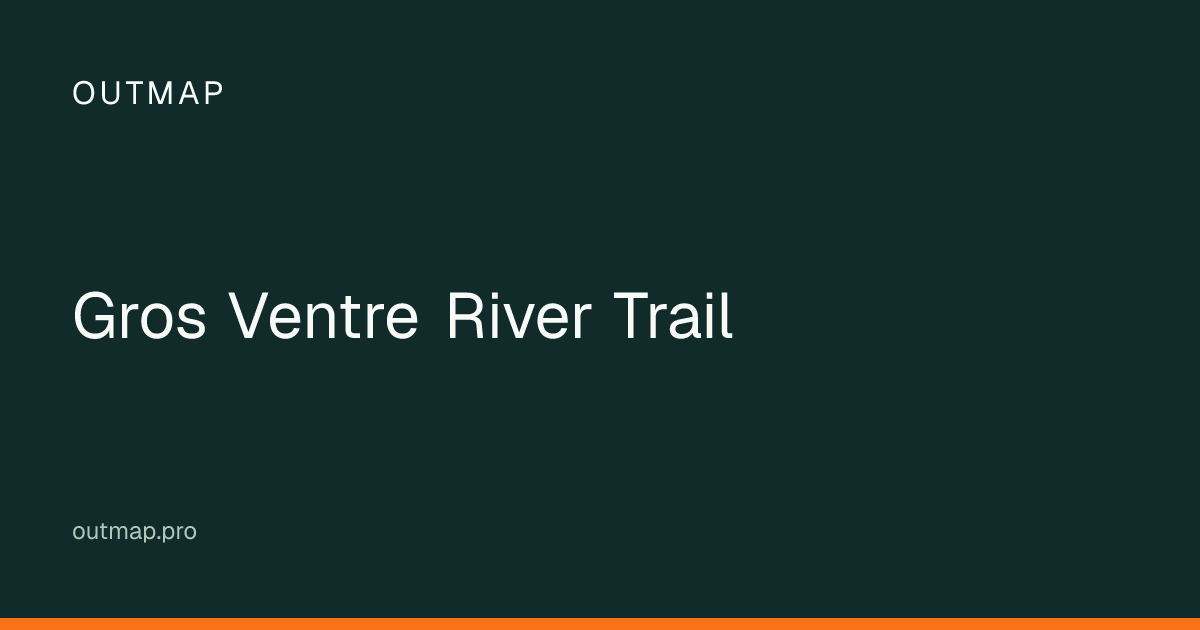 Map of Gros Ventre River Trail