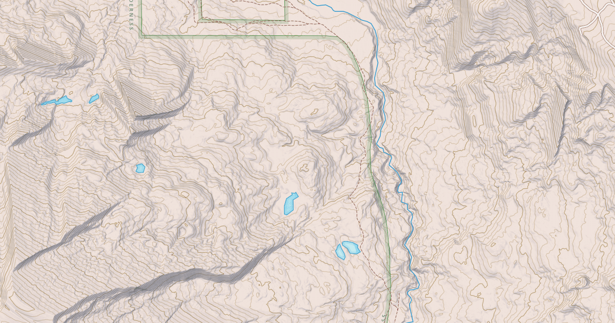 Map preview of Gros Ventre River Trail
