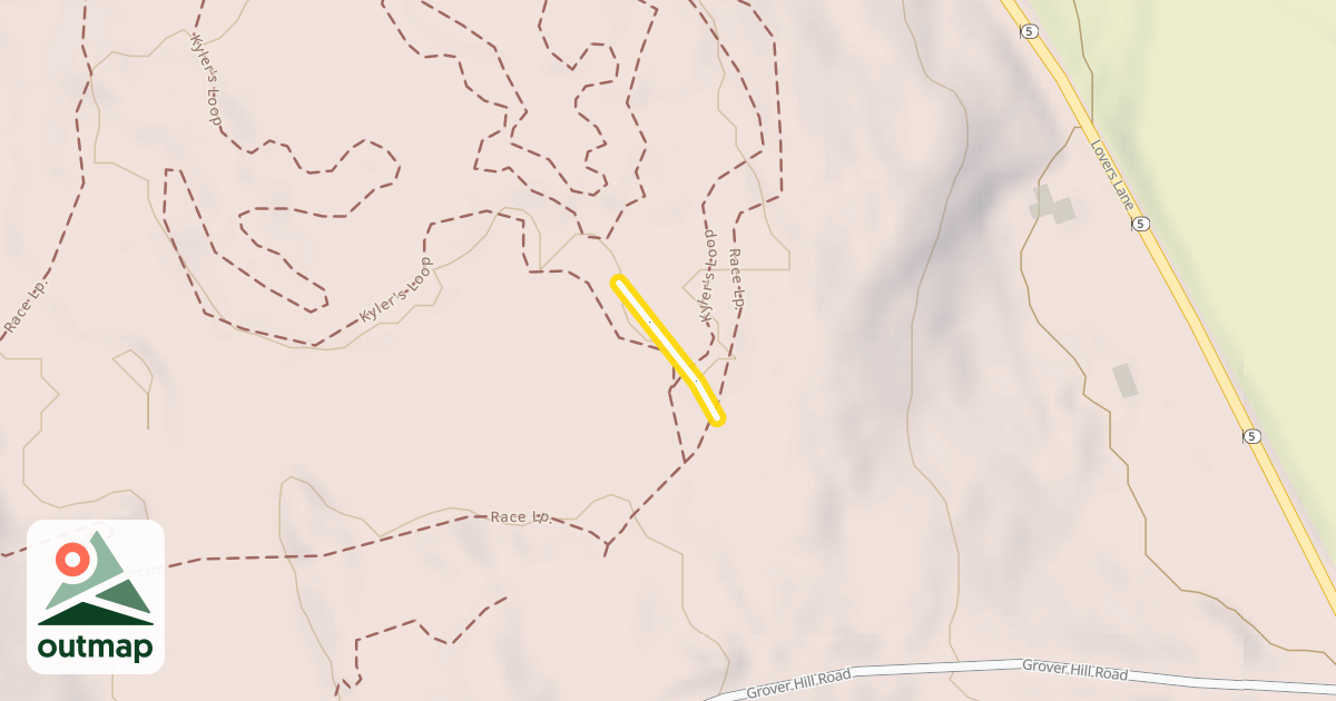 Map of Pine Hill Lower Figure 8 Loop