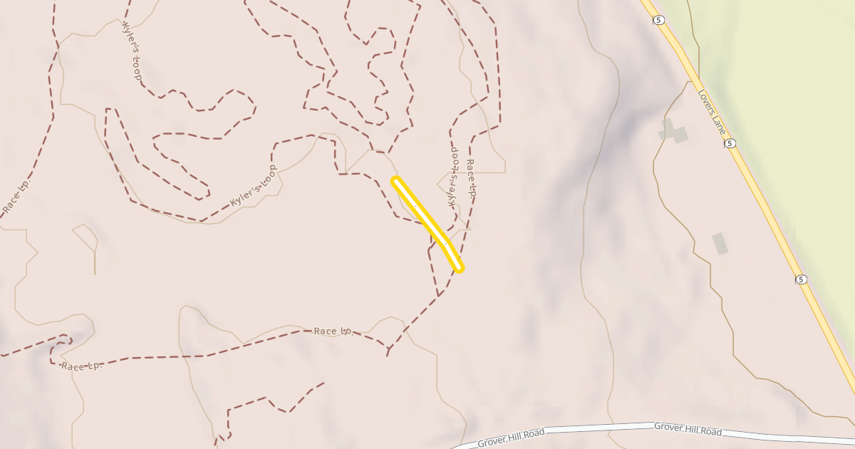 Map preview of Pine Hill Lower Figure 8 Loop