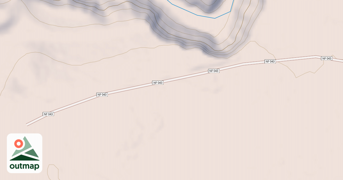 Map of BISHOP MTN