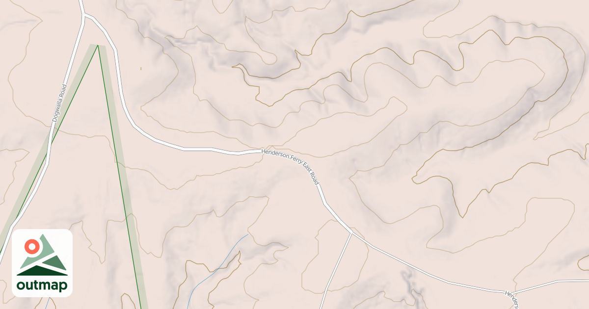Map of HENDERSONS FERRY