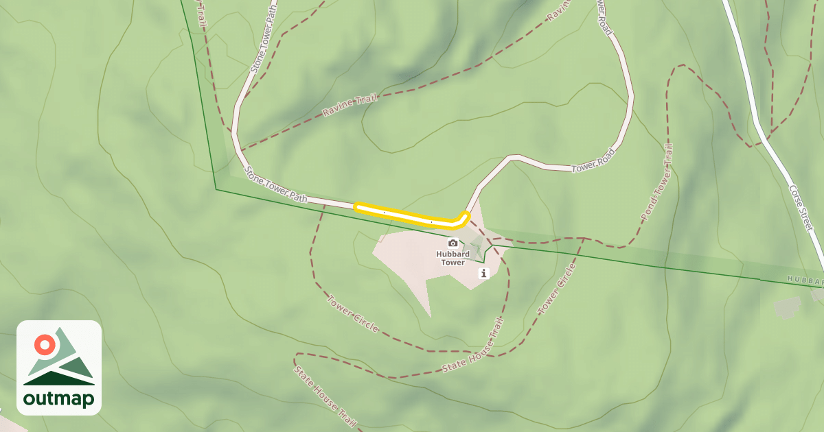 Map of Stone Tower Path