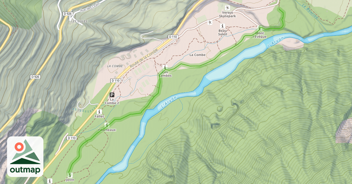 Map of Chemin de la Combe Parcours de Course