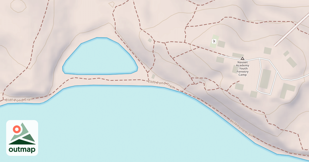 Map of Cliff Pond Loop Trail