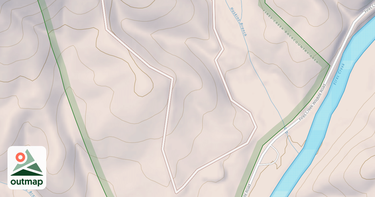 Map of HUSKINS BRANCH