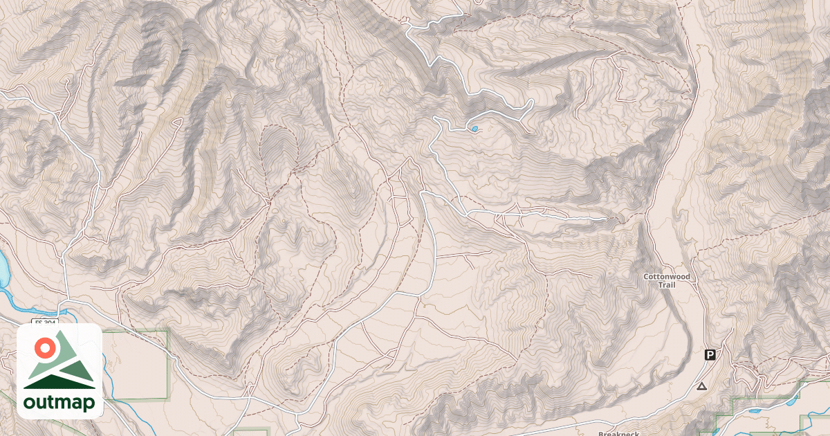Map of GUNSIGHT PASS
