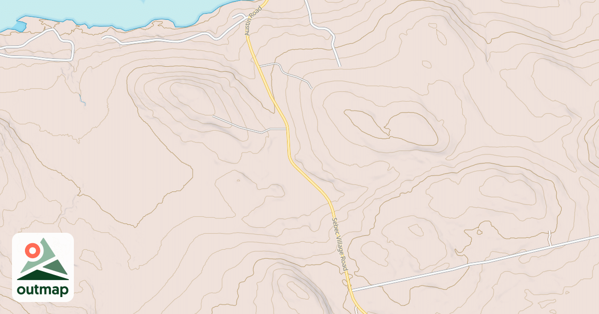 Map of Sebec Villag Rd