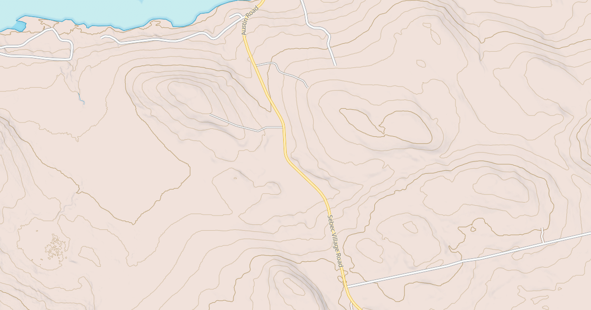 Map preview of Sebec Villag Rd