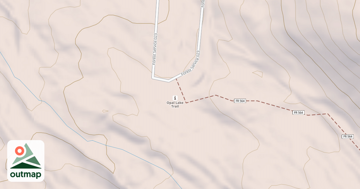 Map of OPAL LAKE A