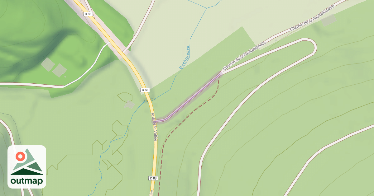 Map of Chemin rural de Ratzwiller à Meisenthal