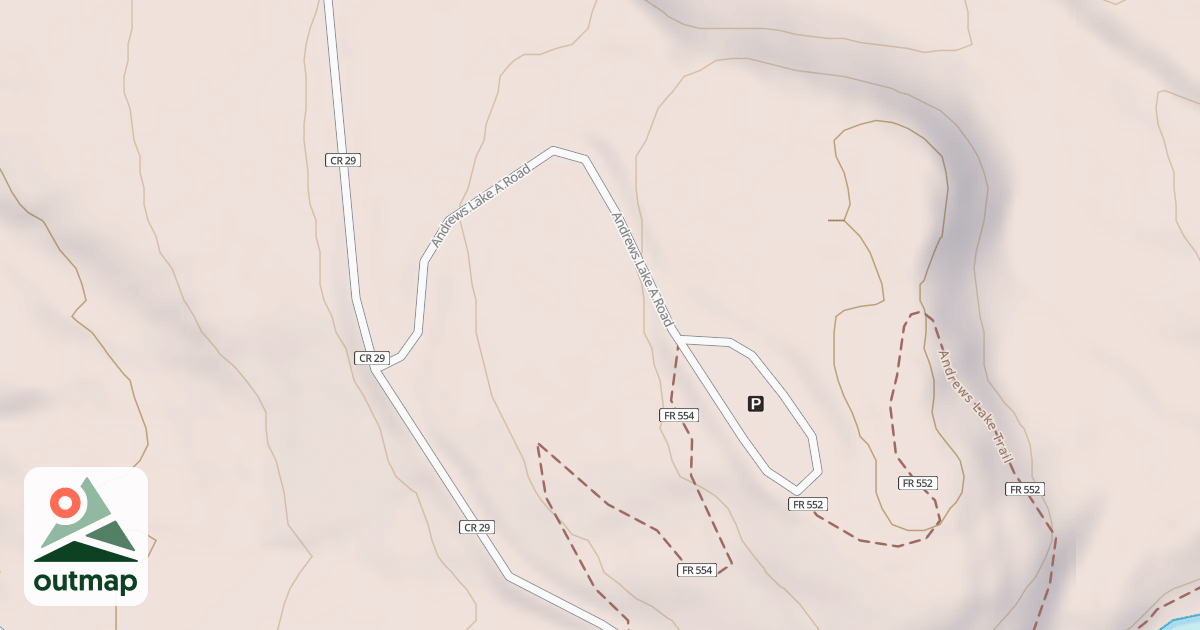 Map of ANDREWS LAKE A