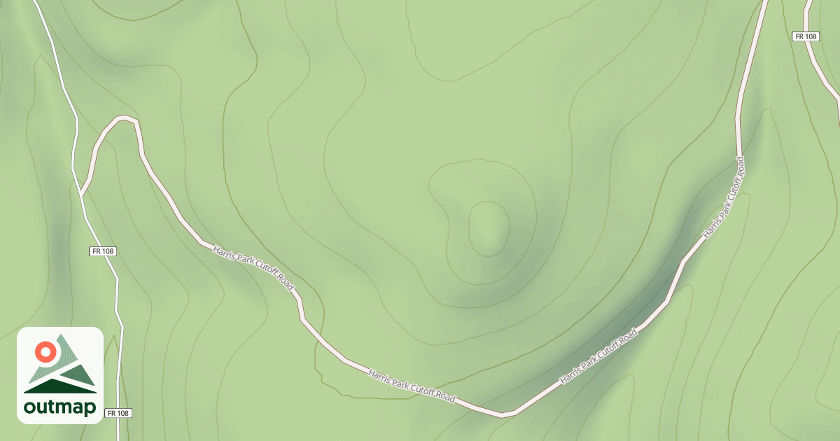 Map of HARRIS PARK CUTOFF