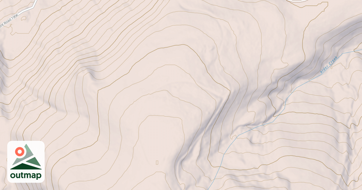 Map of ALDER CREEK