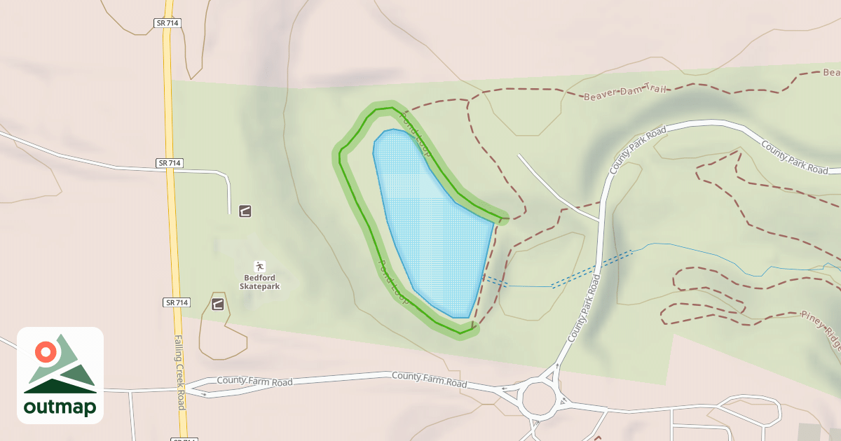 Map of Pond Loop