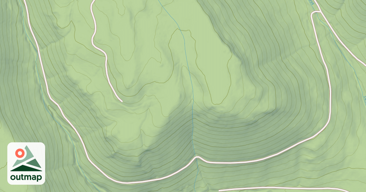 Map of MILL CREEK PLATEAU