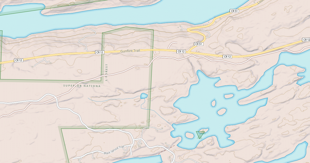 Map preview of Gunflint Trails Snowmobile