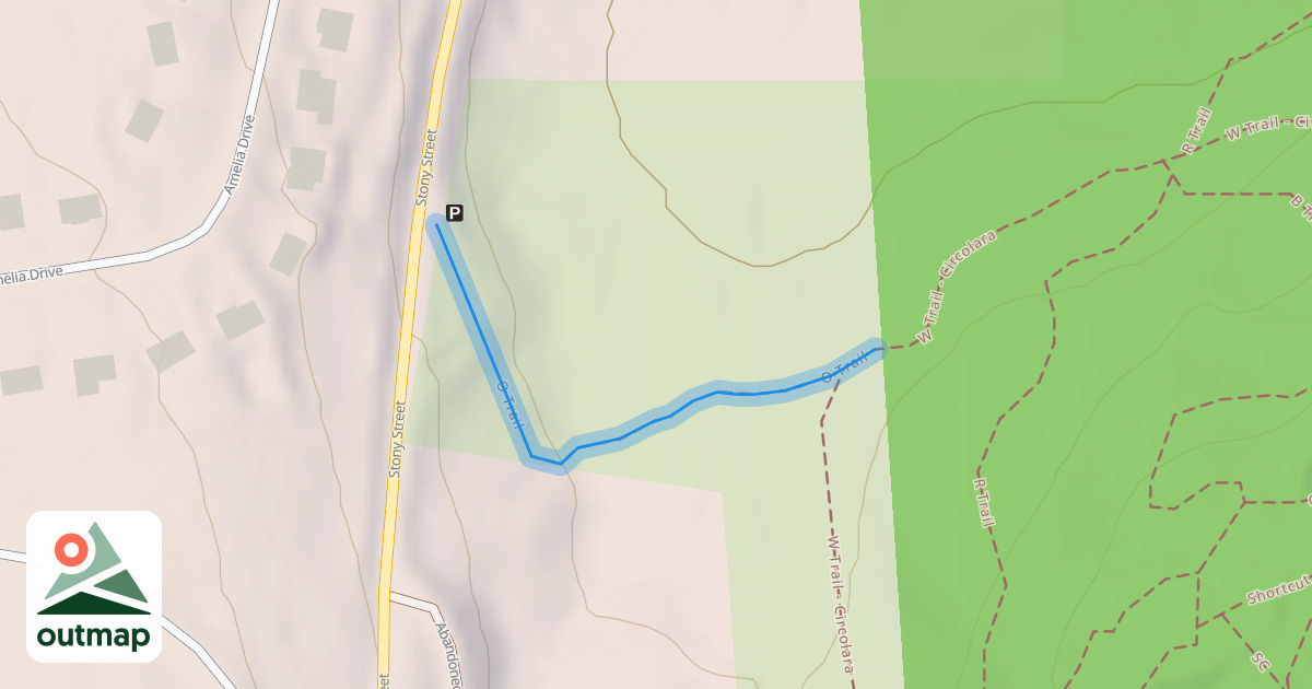 Map of O Trail