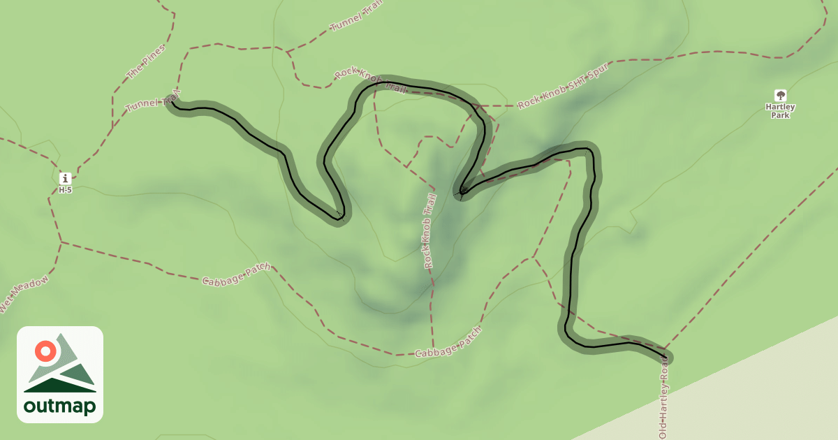 Map of Rock Knob