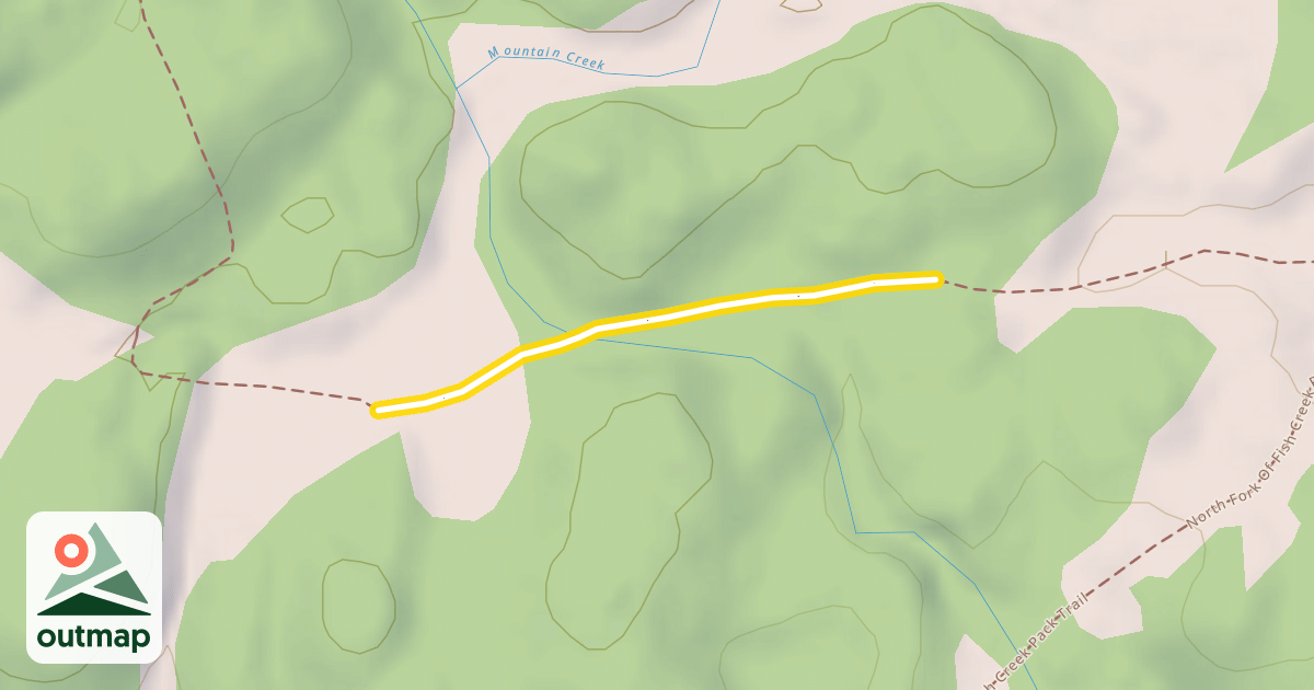Map of Beauty Park Snowmobile Trail