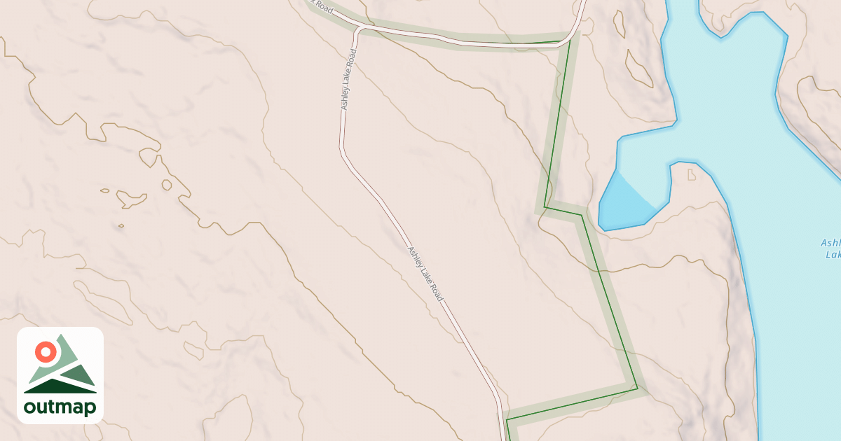 Map of Ashley Lake Road