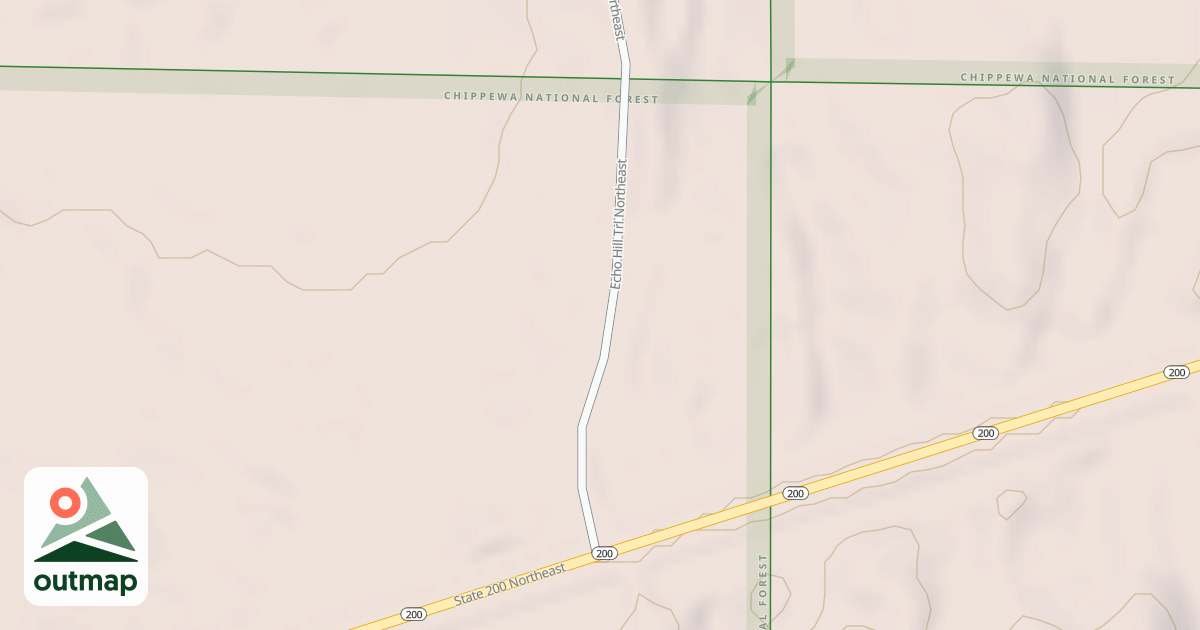 Map of ECHO HILL TRAIL NORTHEAST