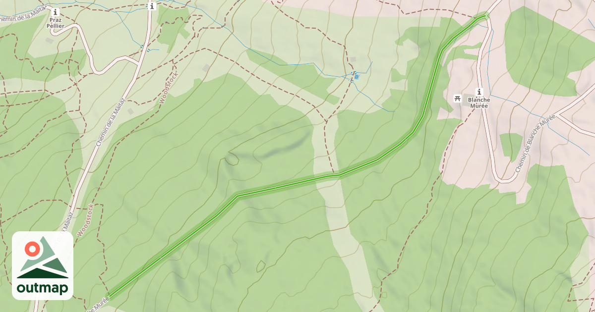 Map of Chemin de Blanche Murée