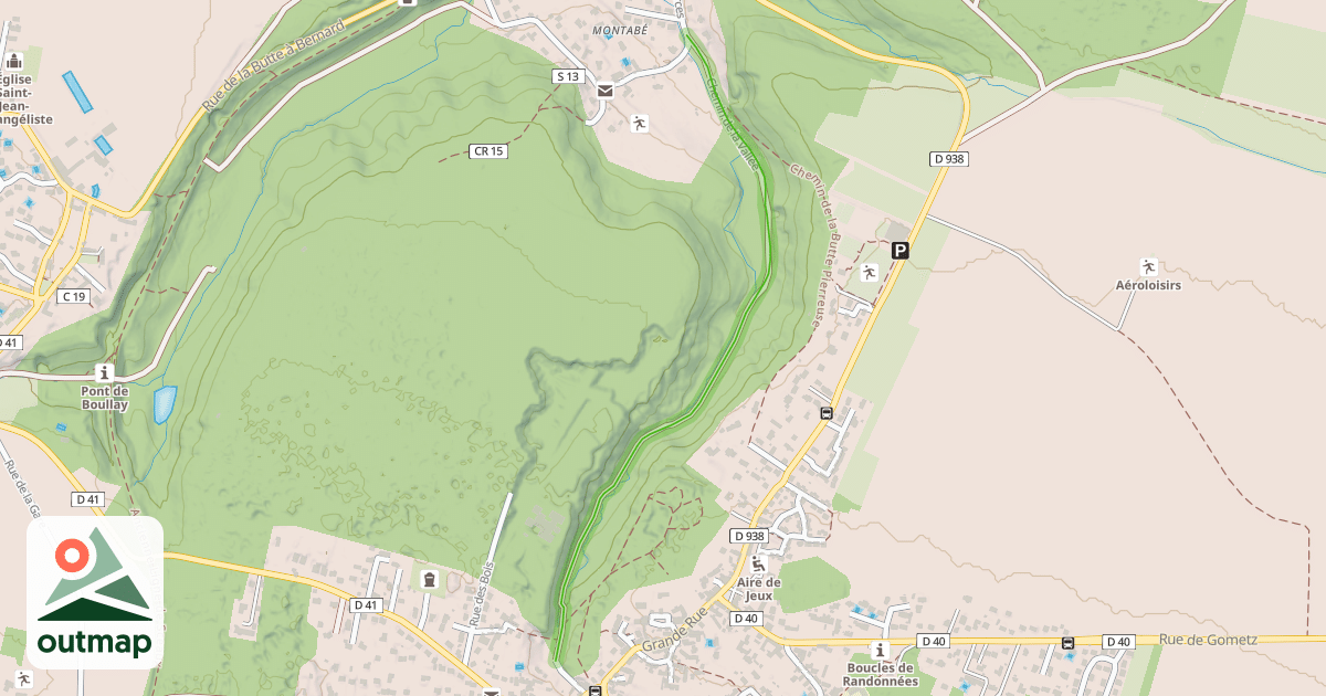 Map of Chemin de la Vallée