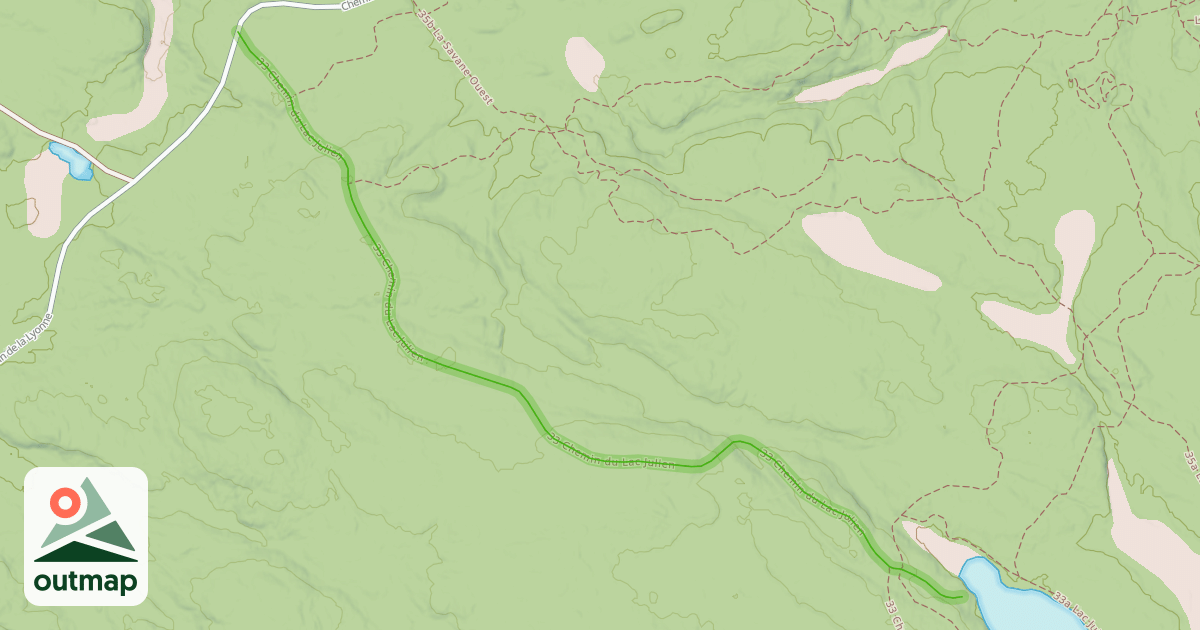 Map of 33 Chemin du Lac Julien
