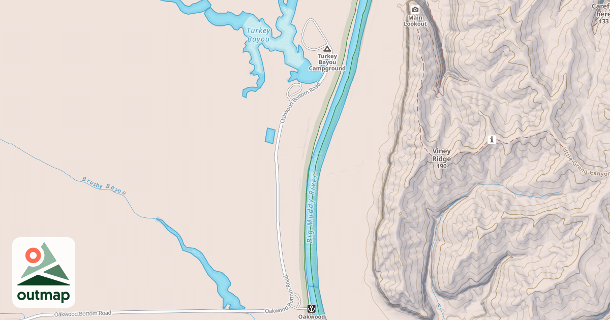 Map of TURKEY BAYOU RD
