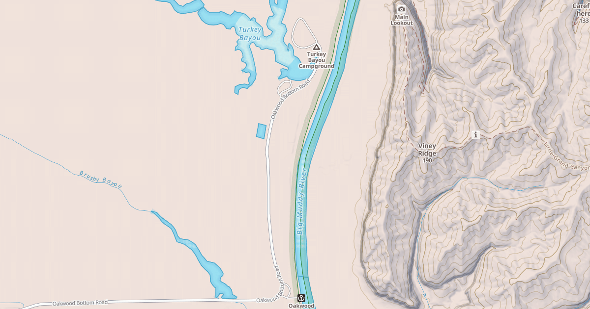 Map preview of TURKEY BAYOU RD