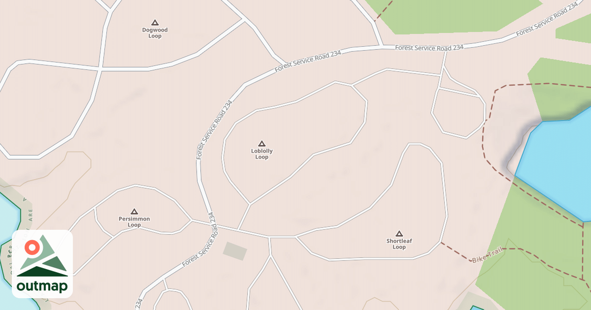 Map of P.C. LOBLOLLY LOOP