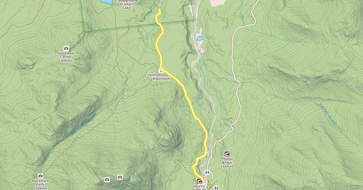 Map preview of Van Hoevenberg Trail