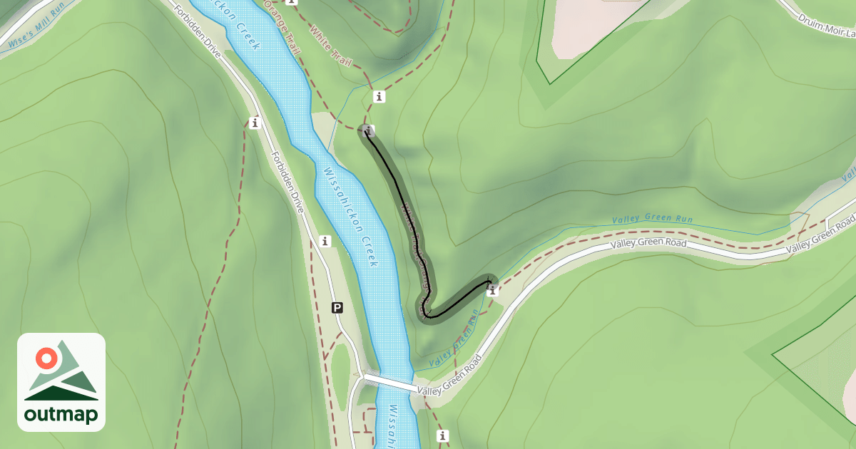 Map of White Trail;Orange Trail